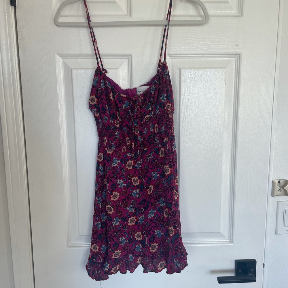 Purple mini dress